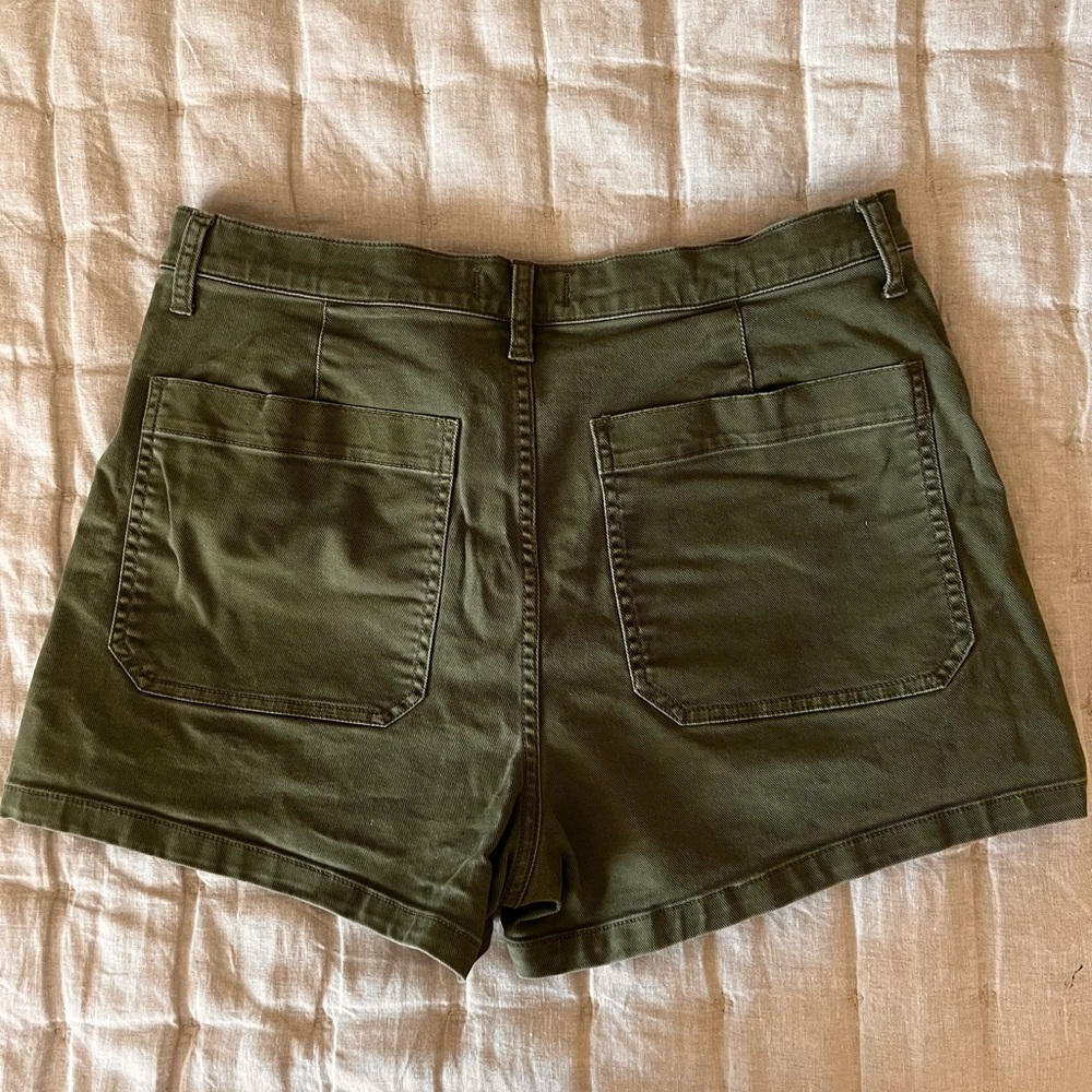 Olive Green Women's Shorts